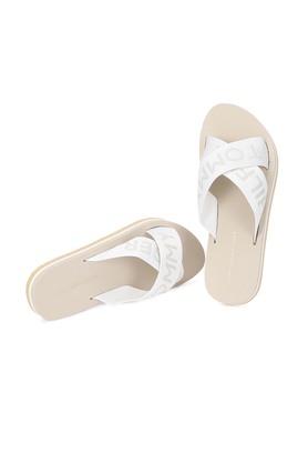 Tommy hilfiger white online flip flops