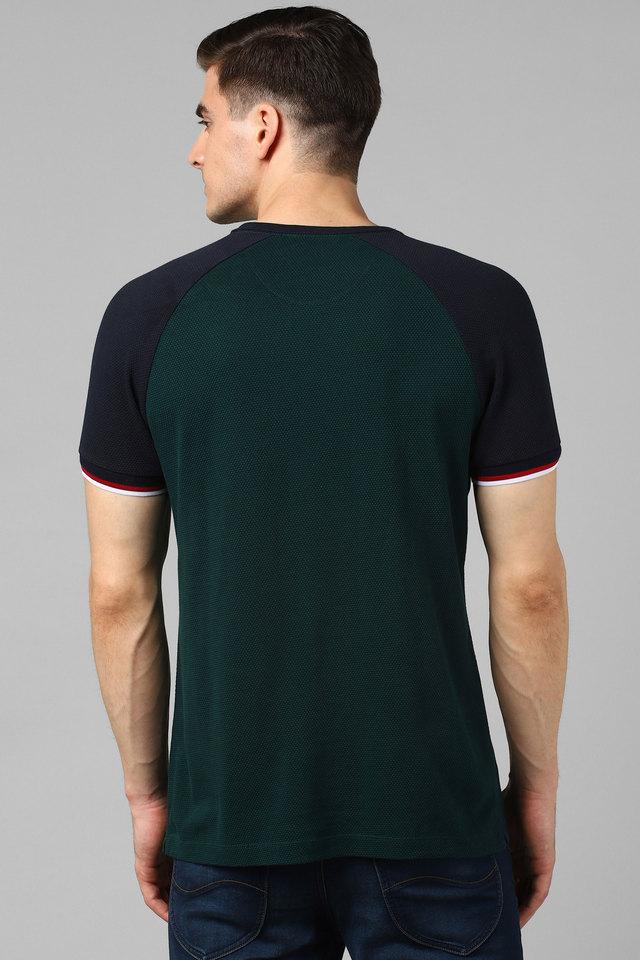 Buy FCUK Green Solid Cotton Slim Fit Mens TShirt Shoppers Stop