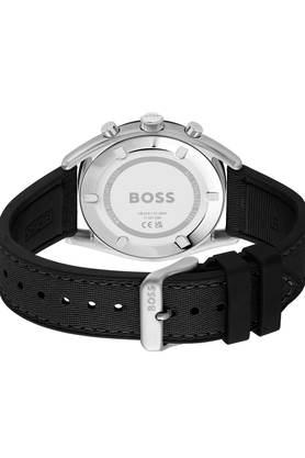 Buy BOSS Top 44 mm Black Dial Silicone Chronograph Watch For Men