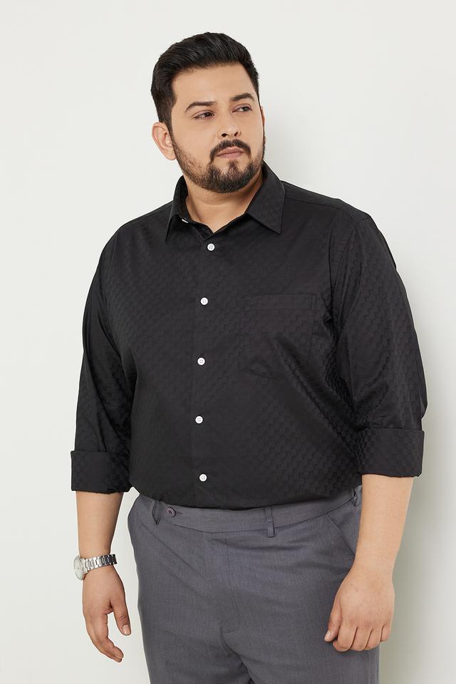 Plus size store black work shirt