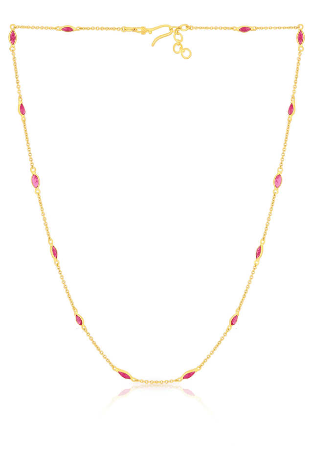 Ruby necklace set sale malabar gold