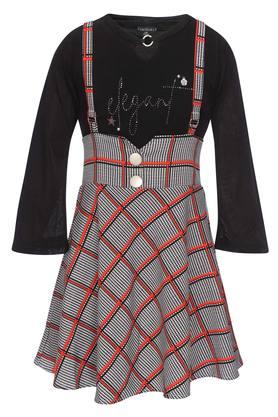 Checked 2024 dungaree dress