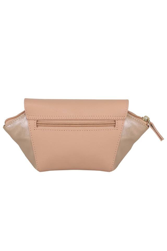 Buy BAGGIT Peach Womens Snap Closure Vanity Bag Shoppers Stop