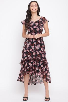 Latin quarters dot shop print maxi dress