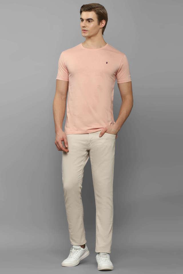 LOUIS PHILIPPE Solid Men Polo Neck Pink T-Shirt - Buy LOUIS PHILIPPE Solid  Men Polo Neck Pink T-Shirt Online at Best Prices in India