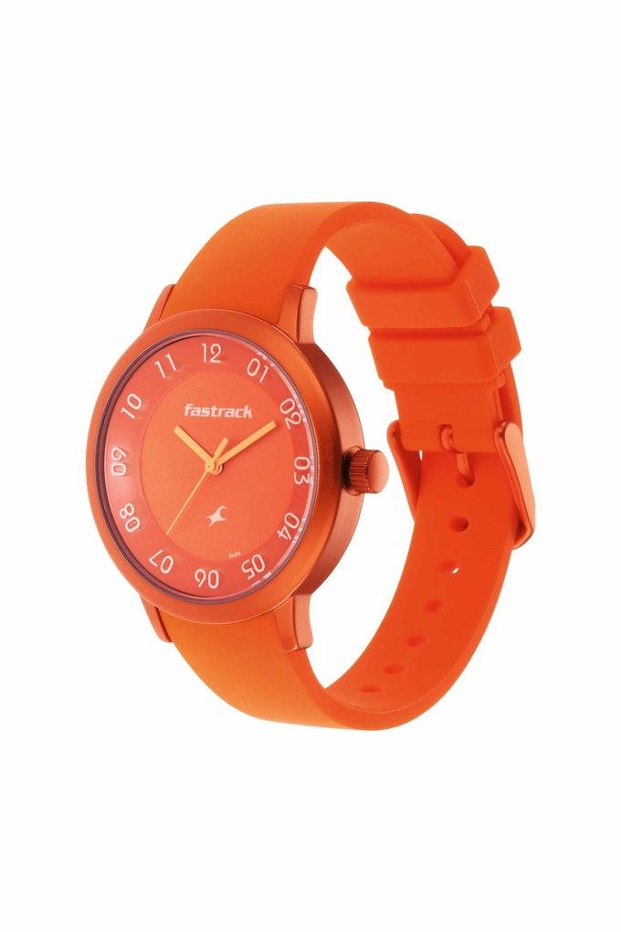 Fastrack orange watch new arrivals