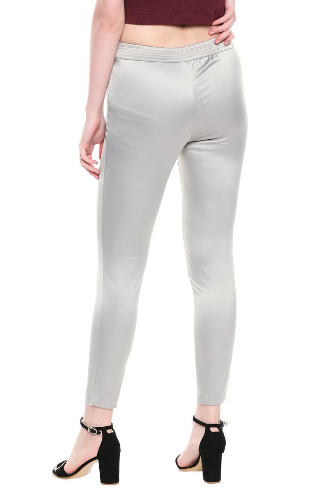 GO COLORS Slim Fit Women Grey Trousers - Buy GO COLORS Slim Fit Women Grey  Trousers Online at Best Prices in India | Flipkart.com