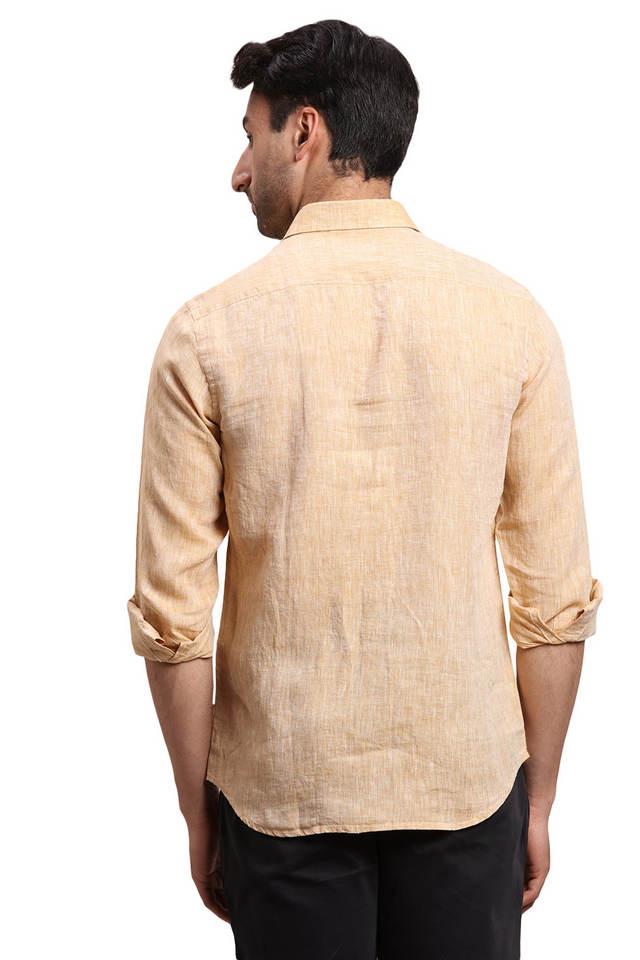 EMTY FASHION Men Solid Casual Yellow Shirt - Buy EMTY FASHION Men Solid  Casual Yellow Shirt Online at Best Prices in India 