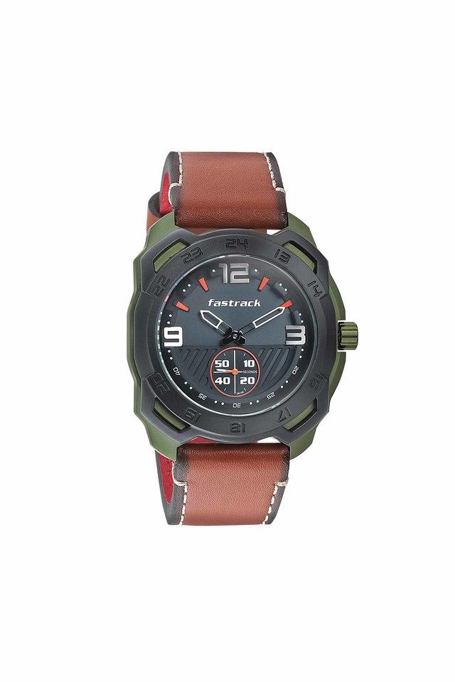 Buy FASTRACK undefined Mens All Nighters 2.0 Multi Colour Dial Leather Analogue Watch 3192AL01 Shoppers Stop