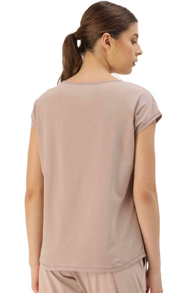 Buy ENAMOR Camel Cotton Women's Activewear T-Shirt