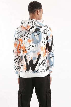 White printed cheap sweatshirt