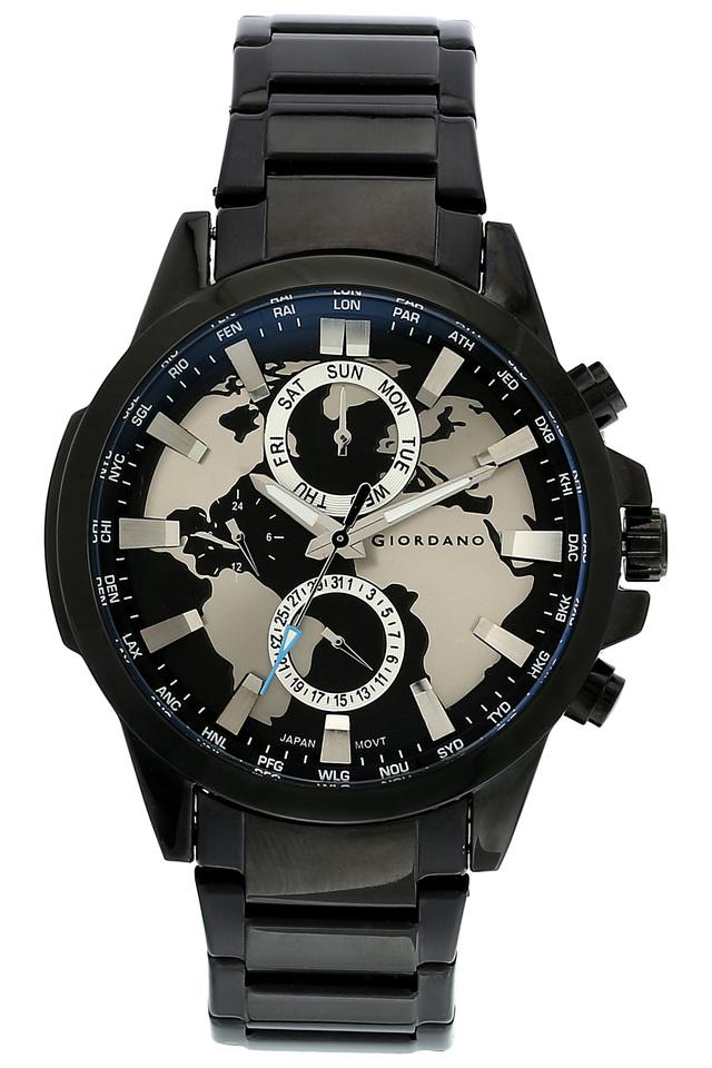 Mens Black Dial Multi Function Watch R1210 22