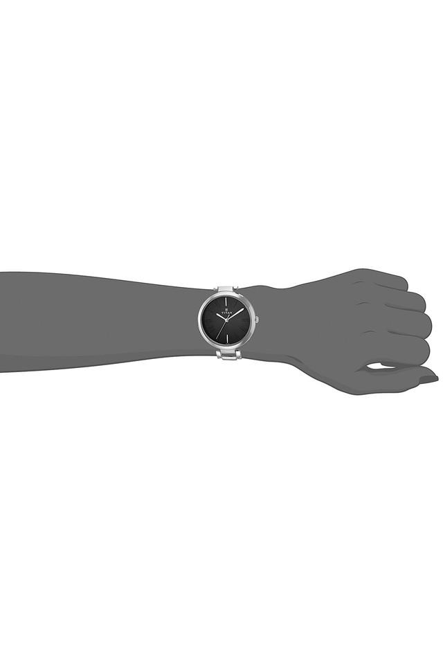 Buy TITAN Womens Black Dial Semi Solid Analogue Watch NM2480SM02 Shoppers Stop