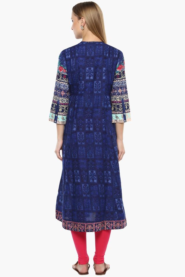 Indigo women's hotsell straight cotton kurta