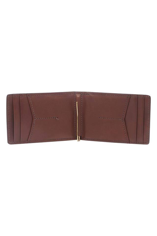 Buy FOSSIL Red Mens Leather Money Clip Wallet | Shoppers Stop