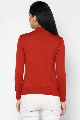 Buy ALLEN SOLLY Solid Acrylic Turtle Neck Womens Sweater