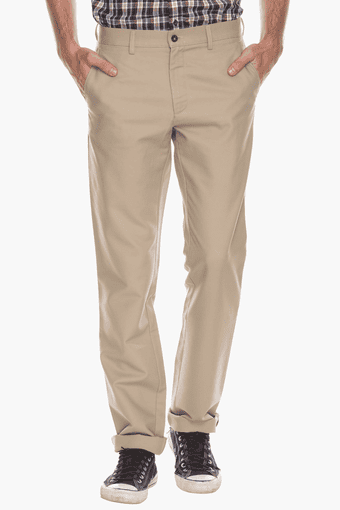 khaki formal trousers