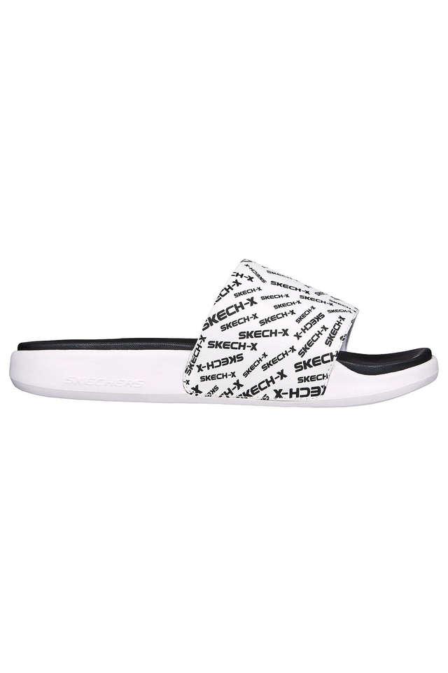 White flip store flops mens