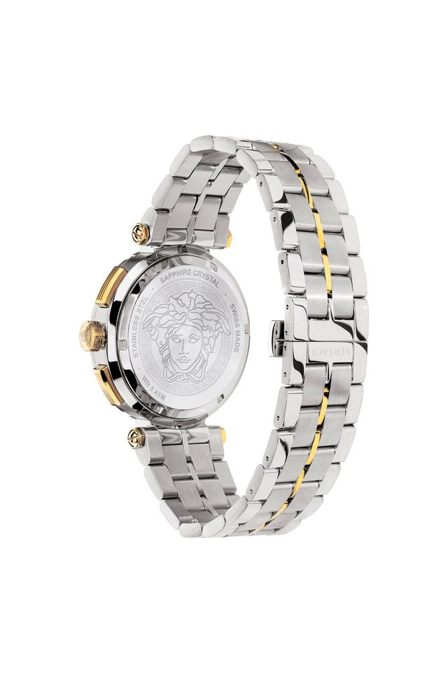 Versace Greca Icon Women's 36mm Quartz Rose Gold/Silver Bracelet Watch -  White Dial - iCuracao.com