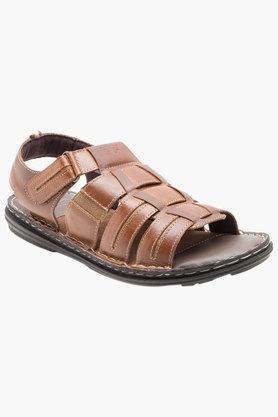 Red tape mens leather velcro store closure sandals