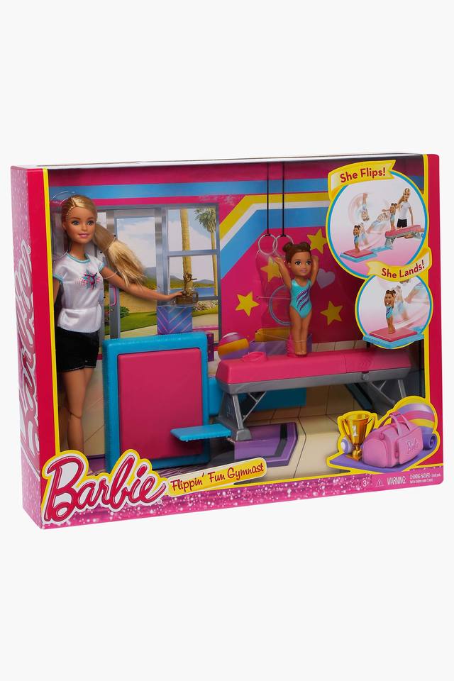 Barbie gymnastics bar online set