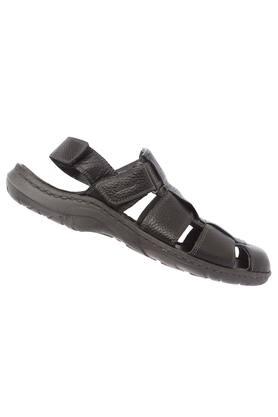 CLARKS - Black Mix Sandals & Floaters - Main