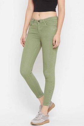 Khaki green hot sale jeans womens