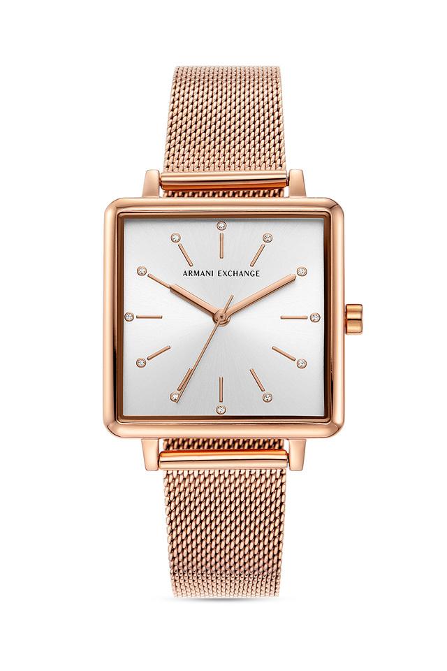 Armani exchange women's sale rose gold watch