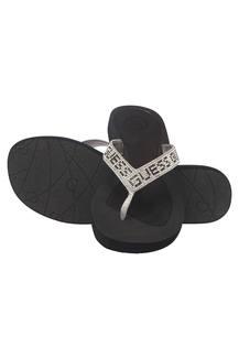 Guess black 2025 flip flops