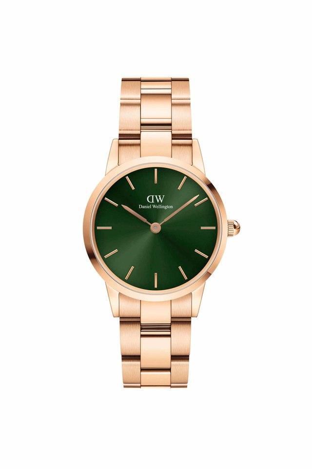 Buy DANIEL WELLINGTON Womens 28 mm Iconic Link Emerald Green Dial