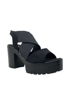 Dioon black 2024 textile sandals