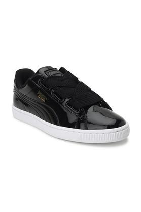 Puma basket hot sale black patent