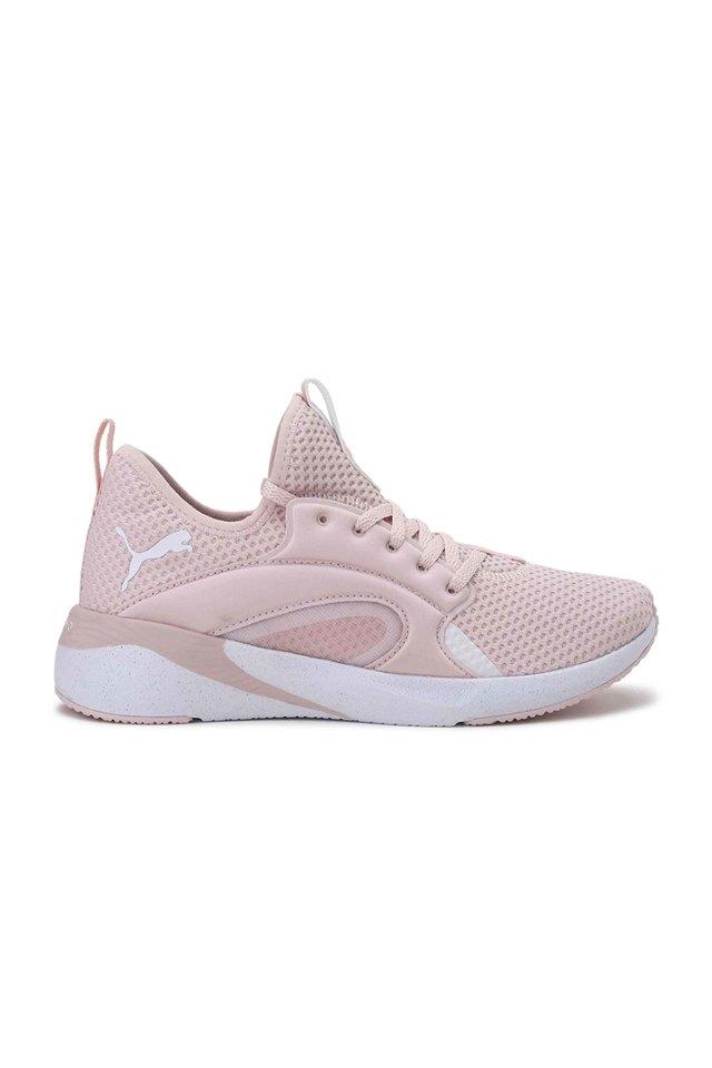 Buy PUMA White Mesh Lace Up Womens Sports Shoes