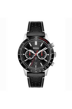 Buy BOSS Allure 44 mm Black Leather Chronograph Watch For Men