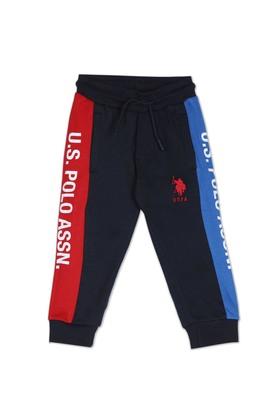 Buy U.S. POLO ASSN. Navy Solid Cotton Relaxed Fit Boys Track Pants