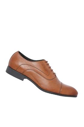 Mens smart hot sale tan shoes