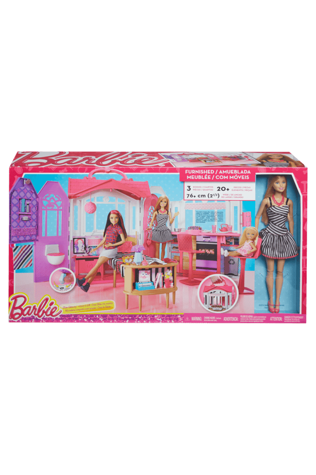 Barbie fully best sale furnished house