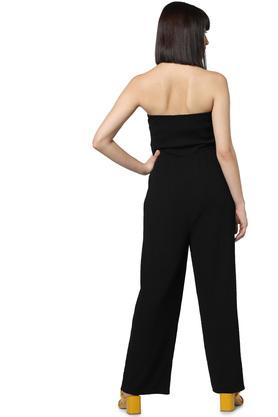 Buy VERO Black Womens Halter Shimmer Jumpsuit Shoppers Stop