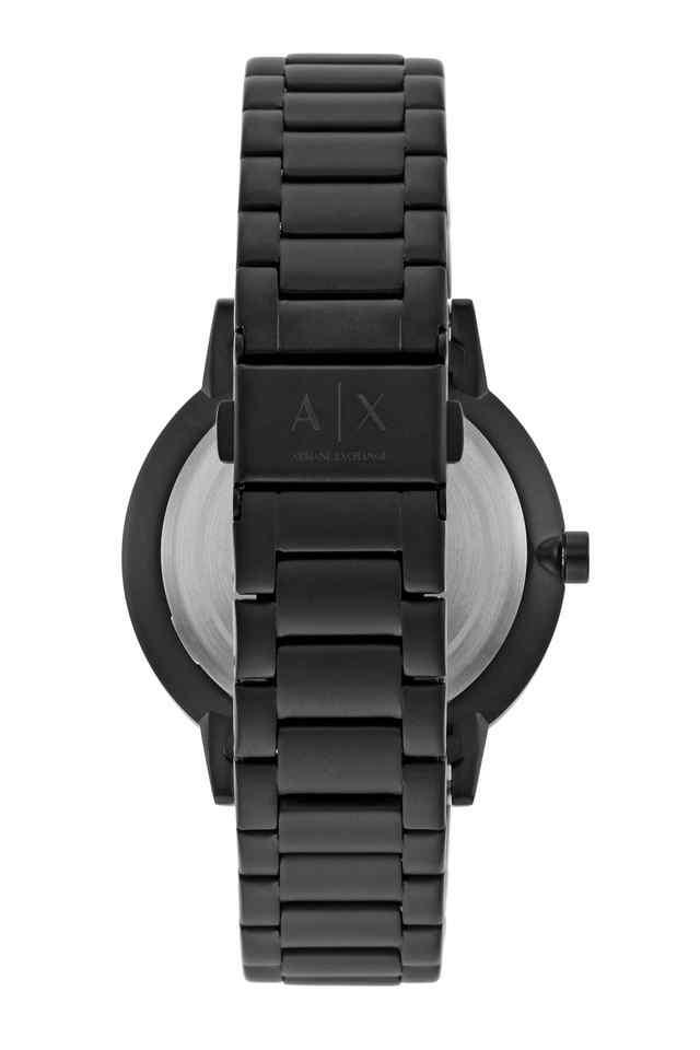 Armani exchange outlet black analogue watch