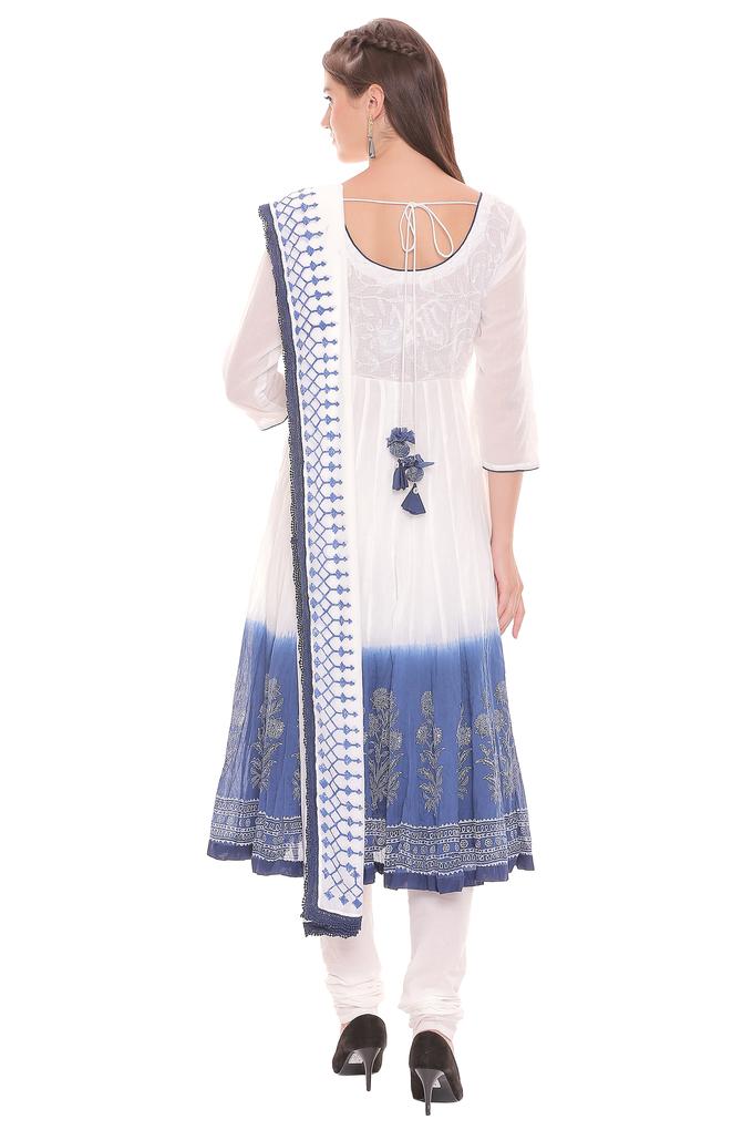 Biba blue outlet anarkali suit