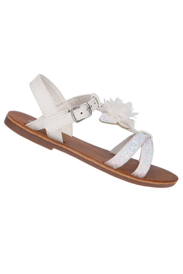 Buy White Sandals for Girls by Buckled Up Online | Ajio.com