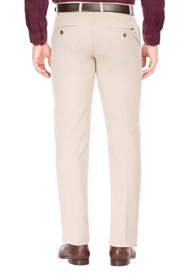 BASICS Casual Trousers  Buy BASICS Casual Plain Green Cotton Stretch  Tapered Trousers Online  Nykaa Fashion