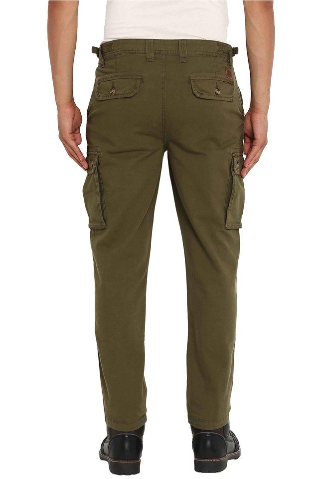 Buy Royal Enfield Men Olive Green High Octane Cargos - Trousers for Men  20478444 | Myntra