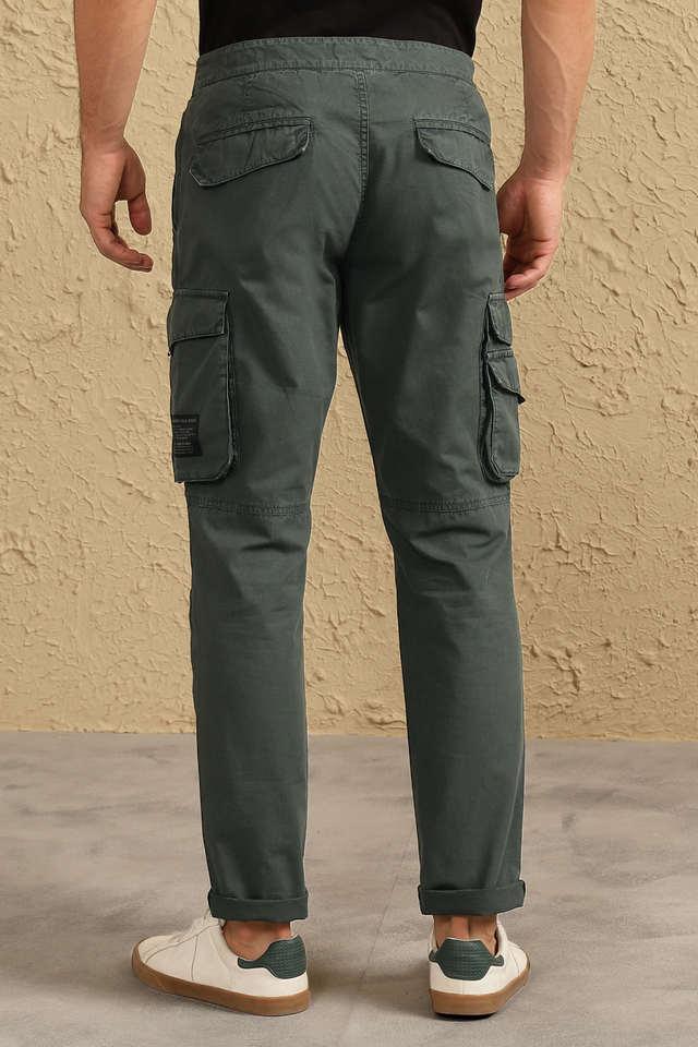 Buy Royal Enfield Brown Cotton Regular Fit Cargos for Mens Online @ Tata  CLiQ