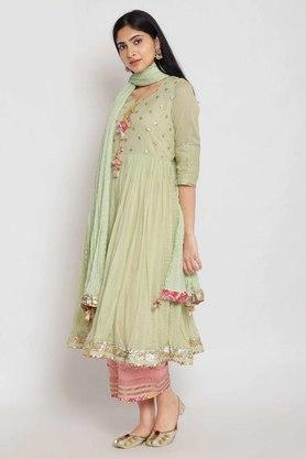 Light Green Designer Gown  Haute Attire