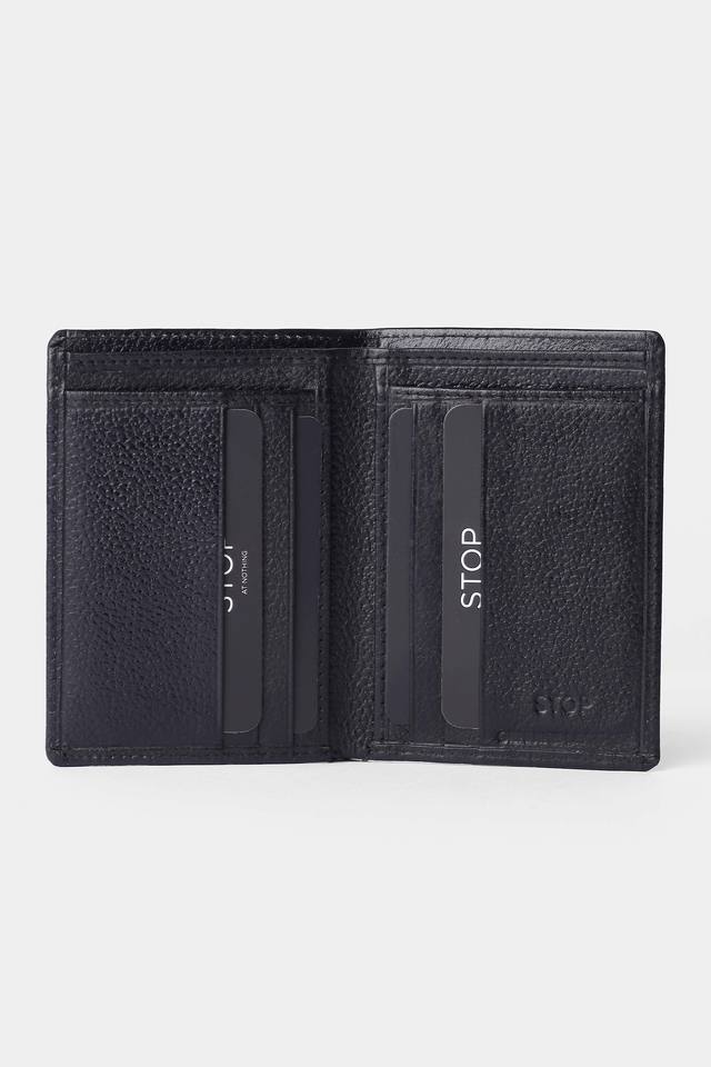 STOP -  Black Wallets & Card Holders - Main