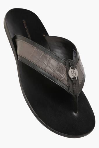 tommy hilfiger men's leather sandals