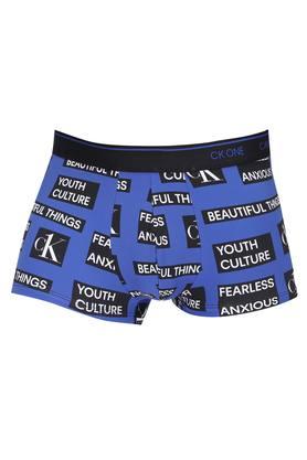 Buy CALVIN KLEIN UNDERWEAR Blue Mens Printed Trunks Shoppers Stop