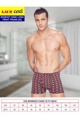 Bigshot Semi Long Printed Trunk - Pack of 3