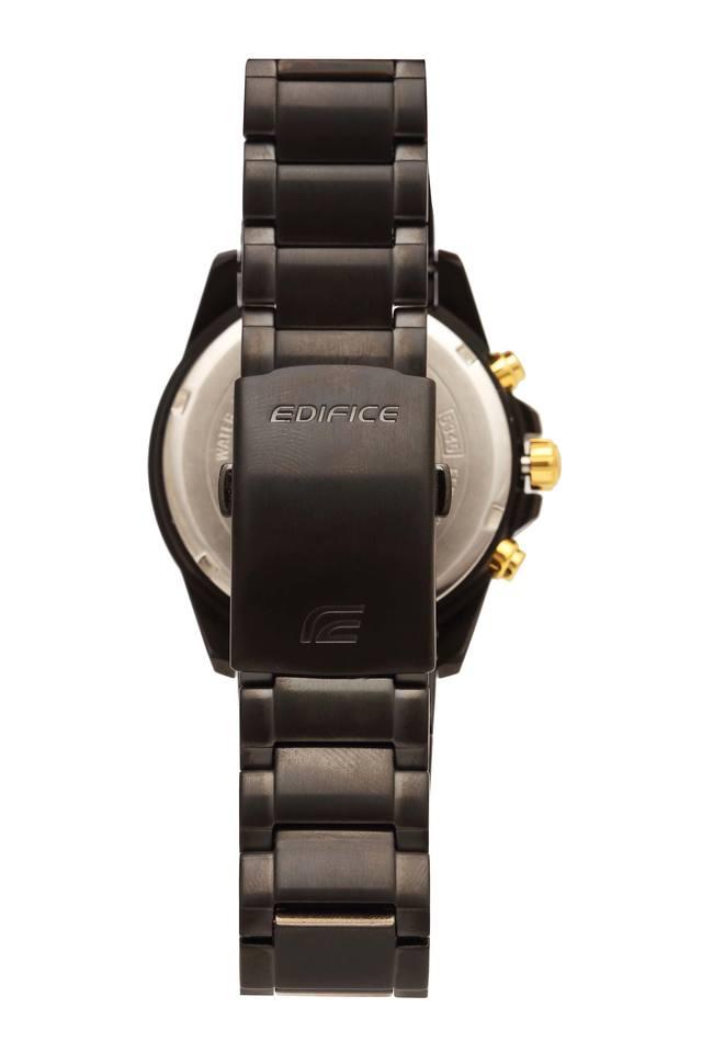 Buy CASIO undefined Mens Edifice Black Dial Metallic Chronograph Watch EX208 Shoppers Stop